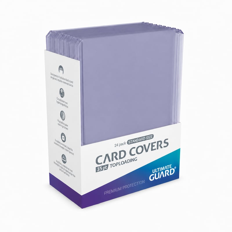Ultimate Guard Card Covers Toploading 35 pt átlátszó kártyavédő tok, felültöltős, standard méret, 24 db (eredeti csomagból)