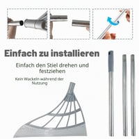 71Nmly Višenamjenski set silikonske metle i brisača – sa sklopivom teleskopskom drškom, gumenim nastavkom za vodu, za pločice i staklo – 122 cm (48 inča) 7