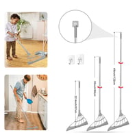 71Nmly Višenamjenski set silikonske metle i brisača – sa sklopivom teleskopskom drškom, gumenim nastavkom za vodu, za pločice i staklo – 122 cm (48 inča) 9