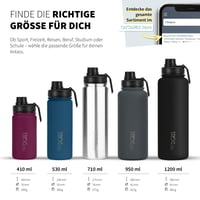 720°DGREE "noLimit" boca od nehrđajućeg čelika 1200 ml – za gazirana pića, nepropusna, bez BPA, termosica, 12h toplo / 24h hladno, sa sportskim poklopcem 3
