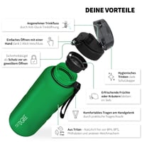 Športová fľaša 720°DGREE uberBottle Tritan 1,5 litra so sitkom, bez obsahu BPA, povrch softTouch, do posilňovne, na fitness, outdoorové športy 2