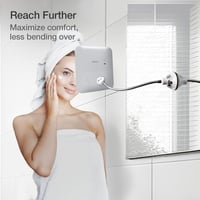 Fancii 10x nagyítós, LED-es, hajlítható kozmetikai tükör - 3 színhőmérséklet, USB töltés 4