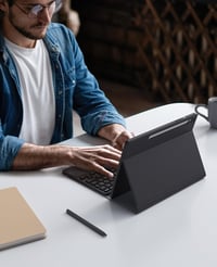 Samsung Galaxy Tab S9 11" mágneses billentyűzet, érintőpaddal és S-Pen tartóval - Earto, fekete 7
