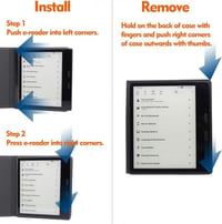 Kindle E-Reader Tok 10. és 9. Generációhoz - Szürke PU Bőr Védőtok 7
