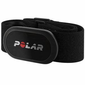 Monitor srdcového tepu Polar H10 s hrudným pásom, čierny, veľkosť M-XXL, Bluetooth a ANT+, poškriabaný stav (stav: pozri 2. obrázok)