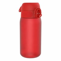 ion8 Gyerek Kulacs 350 ml Piros, Szivárgásmentes, Egykéz Nyitás, BPA-mentes, Mosogatógépben — törött gomb nélkül (állapot: lásd a 2. képet) 1