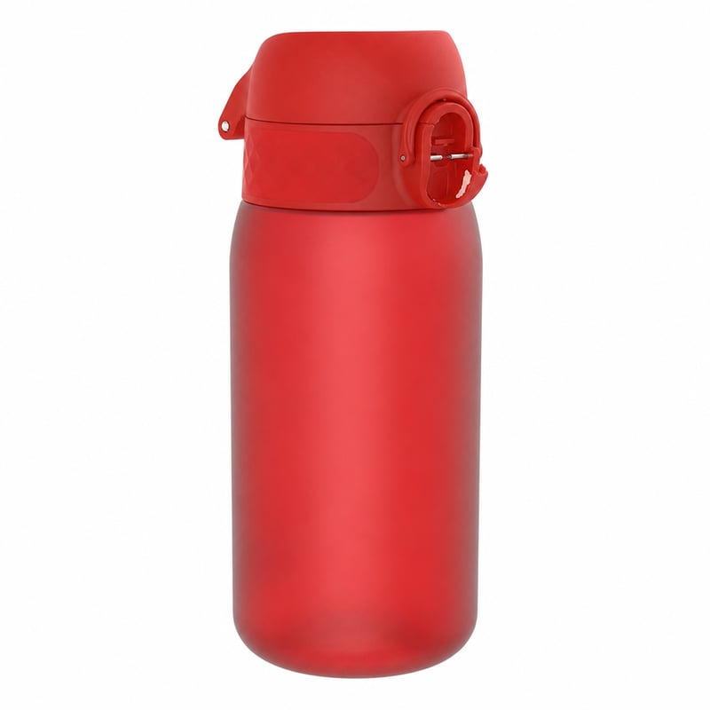 ion8 Gyerek Kulacs 350 ml Piros, Szivárgásmentes, Egykéz Nyitás, BPA-mentes, Mosogatógépben — törött gomb nélkül (állapot: lásd a 2. képet)