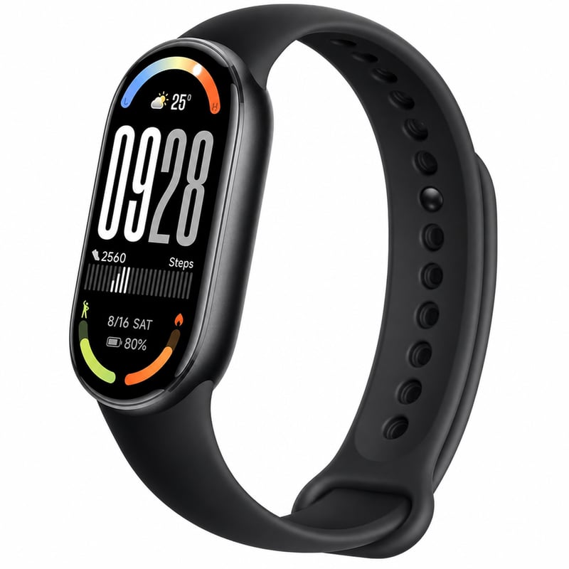 Xiaomi Smart Band 10 fitness narukvica s AMOLED zaslonom, 5ATM - crna — bez punjača (stanje: vidi 2. sliku)