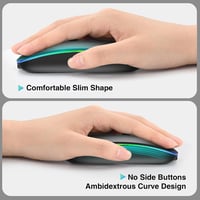 Cimetech ergonomikus vezeték nélküli egér - Bluetooth, USB, újratölthető, csendes, 1600 DPI 5