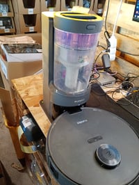 Robot aspirator și mop Eureka NERE10s, cu stație de golire automată, putere de aspirare 4000 Pa, navigație LiDAR, autonomie 180 minute, WiFi și aplicație 2