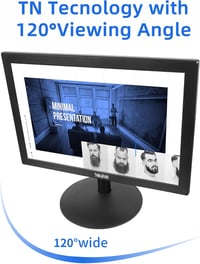 Thinlerain 15,4" HD Monitor 1400x900 Felbontással - Beépített Hangszórókkal, HDMI/VGA Csatlakozással, VESA Kompatibilis, PC/PS4/Xbox/Switch  4