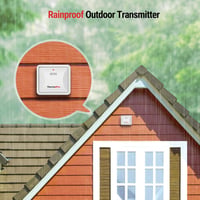 ThermoPro TX-2C Kültéri Hőmérséklet Érzékelő - TP200C/TP60C/TP65C Modellekhez - 150m Hatótávolság - IPX4 Vízálló - Falra Szerelhető - Fehér 2