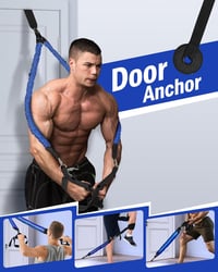 ALongSong Pilates Rúd Szett 6 Ellenállási Gumiszalaggal 9-109 kg Otthoni Edzéshez - Állítható Fitness Eszköz Fogantyúkkal és Ajtórögzítővel 7