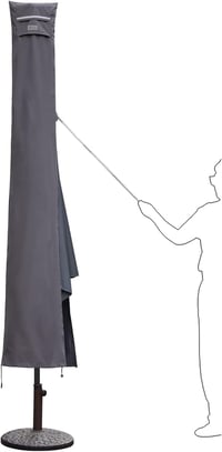 Sekey vízálló napernyő védőhuzat 400cm/240x330cm, szellőzőnyílásokkal 3