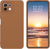 Xiaomi Mi 11 Lite bézs vékony szilikon védőtok 4G/5G/5G NE modellekhez 1