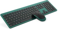 seenda Vezeték Nélküli Billentyűzet-Egér Szett, Újratölthető, Ultravékony, Ergonomikus, Szilikon Porvédővel, PC/Laptop/Smart TV, Német QWERT 1