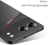 Bastmei OnePlus Nord 4 Ultravékony Tok - Mattfekete PC Hátlap, Kameravédelem, Csúszásgátló Bevonat, Könnyű Védőtok Kompatibilis OnePlus Nord 3
