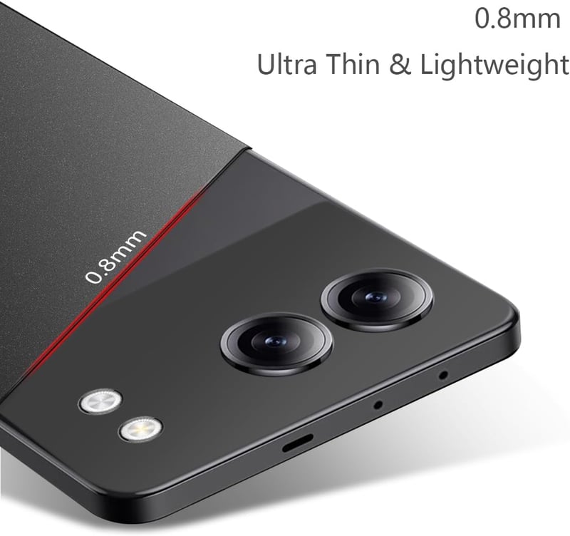 Bastmei OnePlus Nord 4 Ultravékony Tok - Mattfekete PC Hátlap, Kameravédelem, Csúszásgátló Bevonat, Könnyű Védőtok Kompatibilis OnePlus Nord