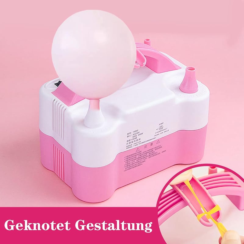 Hordozható elektromos légballonpumpa, 600W, dupla fúvókás - Partikellék