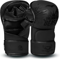 BEAST RAGE MMA Kesztyű Állítható Csuklótámasszal - Nyitott Tenyerű Harcművészeti Kesztyű Muay Thai, Ketrecharc, Taekwondo és Kickbox Edzések 1