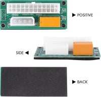 Dual PSU adapter bányászgéphez - ATX 24 Pin és Molex 4 Pin csatlakozó 5