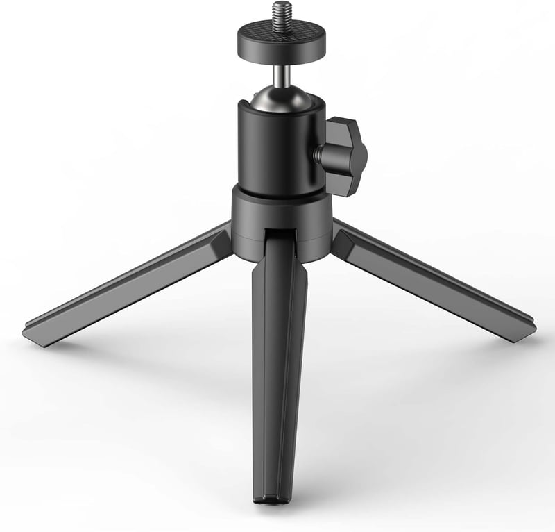 YOTON YT10 Mini Projektor Állvány - 360° Forgatható Gömbfejjel, Kamerához, Webkamerához - Könnyű Alumínium Tripod 3 Font Teherbírással
