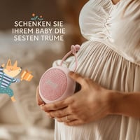 Sweety Fox Fehérzaj Készülék Babáknak - Rózsaszín Altatógép 15 Hanggal, USB Tölthető Éjszakai Fénnyel, Altató Dallamokkal 5