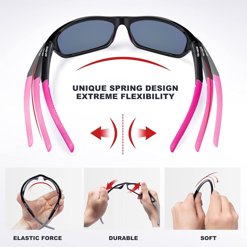 RIVBOS polarizált UV400 sport napszemüveg kerékpározáshoz, futáshoz - unisex
