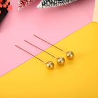 BBTO Arany Bogyók Drótszáron - 100 db Mini Műbogyó Karácsonyfára, Koszorúra, DIY Dekorációhoz - 10 mm Habgömb Esküvői, Ünnepi Díszítéshez - Gold 2