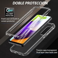 Samsung A32 4G Ütésálló Átlátszó-Sárga TPU Tok 2