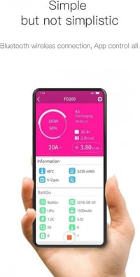 ISDT FD-200 Okos Lipo Akkutöltő 200W - Vezeték Nélküli Vezérlés, Újracsomagolt 6