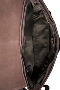 LEABAGS Vintage Bőr Férfi Válltáska 15"-os Laptophoz - Szürkésbarna 5