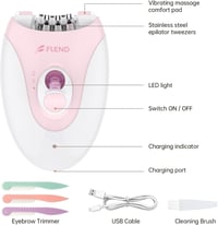 Braun 36 csipeszes LED-es epilátor arcra és testre, vezeték nélküli 8