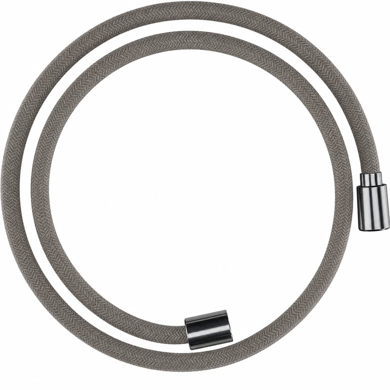 hansgrohe Designflex Universal textil zuhanytömlő 1,25 m csavarodásgátlóval és törésgátlóval, tömítőgyűrűkkel