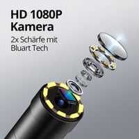 DEPSTECH 1080P HD Endoszkóp Kamera 5m, 2.4" IPS Kijelző, 2X Zoom, Csőkamera Házfelügyeleti Eszköz 3