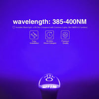 UV Fekete Fény Izzó E27 Foglalatba, 2db 7W-os, Bulikhoz 9