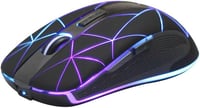 Rii Vezeték Nélküli Egér 2.4G USB Nano Vevővel, 7 LED Világítással, Optikai Szenzorral PC/Laptop/Mac/Linux Rendszerekhez, Fekete 1