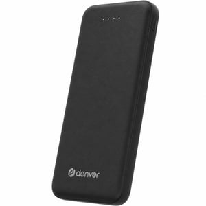 Baterie externă Denver PBS-10010B Powerbank 10000 mAh neagră — fără cablu de încărcare (stare: vezi a 2-a imagine)