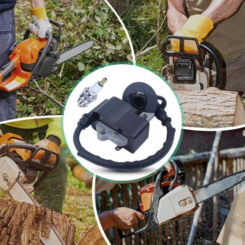Adefol Gyújtótekercs Modul Stihl MS181 MS211 MS211C MS171 Láncfűrészekhez Gyújtógyertyával 1139 400 1307 Alkatrész Csere