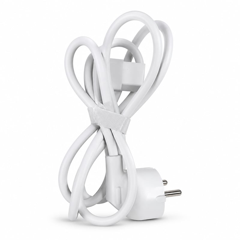 Cablu de alimentare pentru robot aspirator Xiaomi X20 Pro – Piesă de schimb originală, cablu de rețea alb cu mufă Schuko, compatibil cu funcția de mop