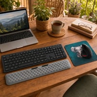 Ergonomski set za ured: bežična tipkovnica + vertikalni miš + podloga + oslonac za zglob 1