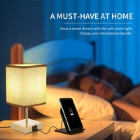 Vintage LED éjjeli lámpa szett, érintős fényerőszabályzással, USB és Type-C töltővel 2