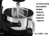 KitchenAid robotgéphez szilikon élű keverőlapát 4,5 literes tálhoz - Italdos Flachrührer 4