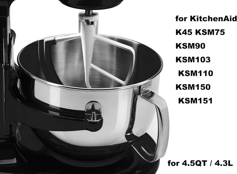 KitchenAid robotgéphez szilikon élű keverőlapát 4,5 literes tálhoz - Italdos Flachrührer