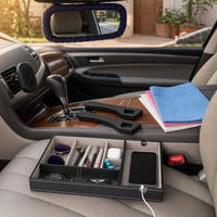 Auto paket: 2x punilo za sjedala + ukras za retrovizor + organizator + 4x krpe + držač mobitela 1
