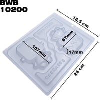 BWB Frankenstein Szilikon Sütőforma Édességekhez 90-150g 2