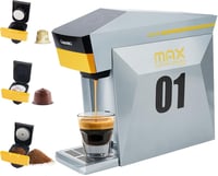 HAILASRE 3 az 1-ben Eszpresszó Kávéfőző 19 Bar Nyomással - Nespresso, L'OR, Dolce Gusto Kapszulákhoz és Őrölt Kávéhoz - Szürke 1