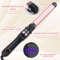 Aibeau 28mm-es Automata Forgó Hajgöndörítő - Arany, Gyors Hőbeállítással 6