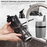 Keenray Lassú Gyümölcsfacsaró Elektromos Centrifuga 80mm Széles Szájjal, Visszafordítás Funkcióval, Szürke 5