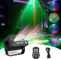 URAQT RGB Diszkófény 60 Üzemmóddal, Távirányítóval és Hangvezérléssel 1